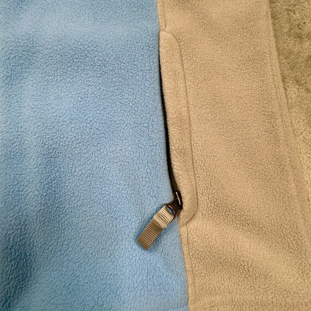 The North Face Full Zip‎ Fleece Girls Size XL Blue and Grey